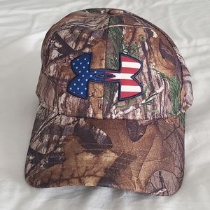 Under Armour camo American flag hat